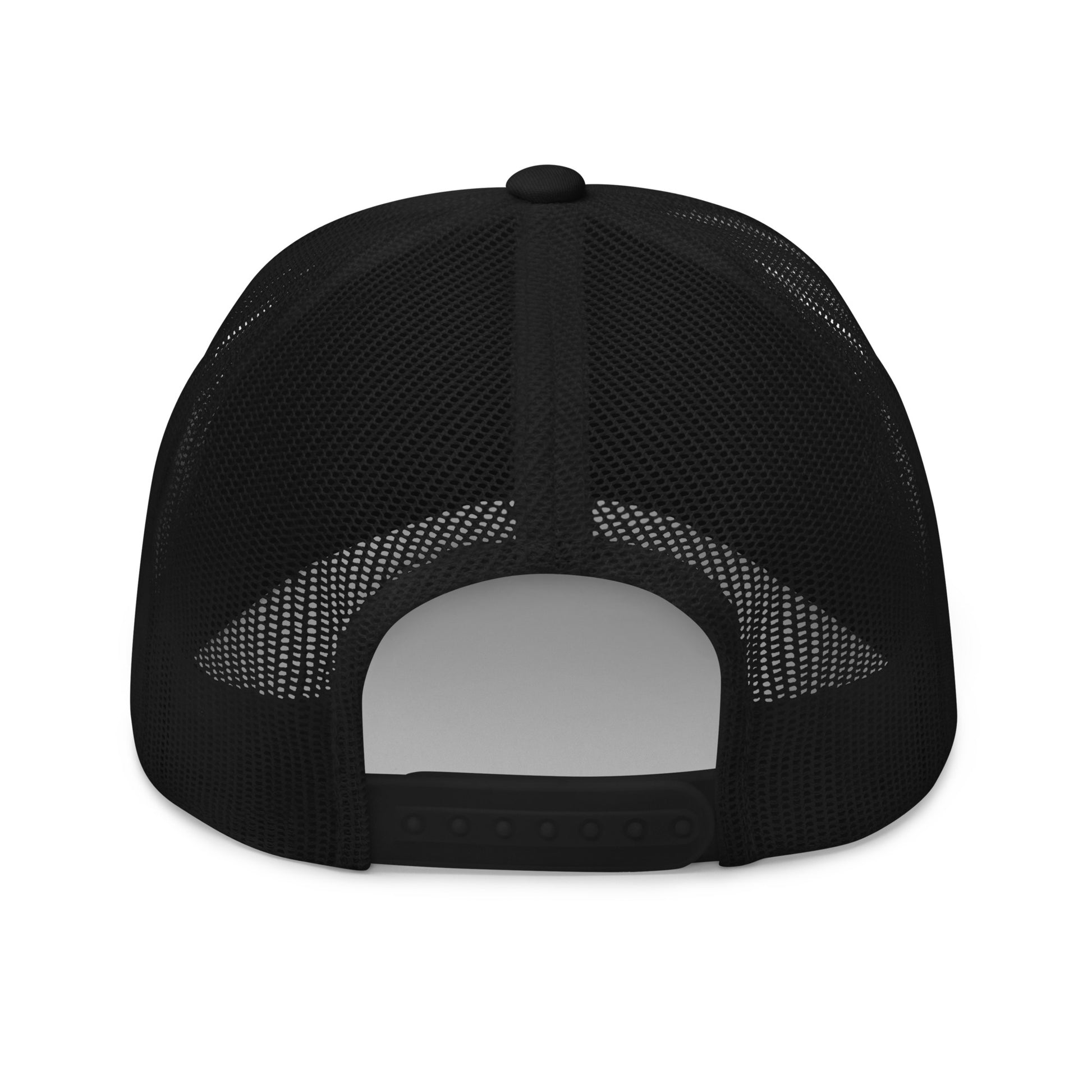 Marked by Stripes Trucker Cap - Black - Back View