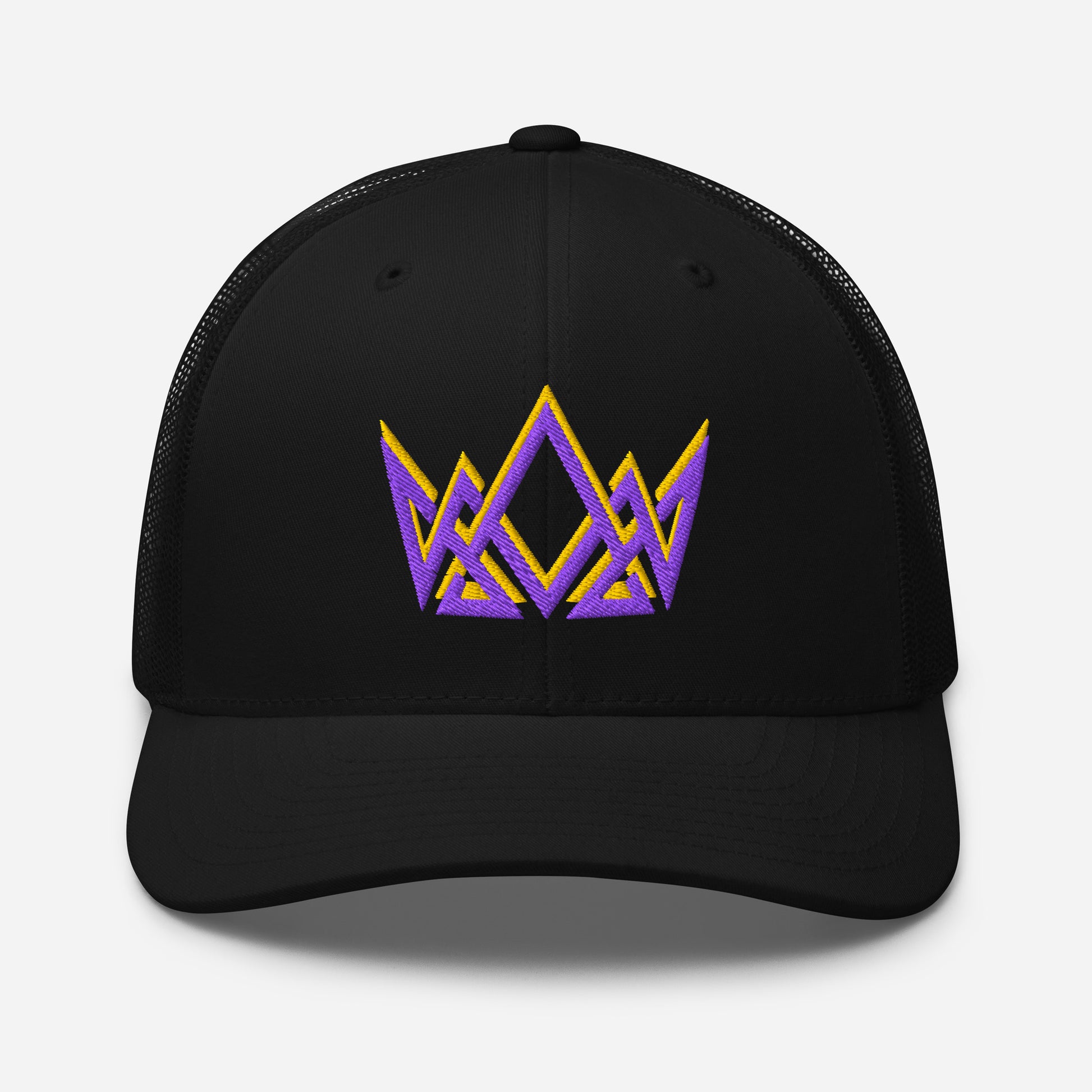 Royalty Trucker Cap - Black - Front View