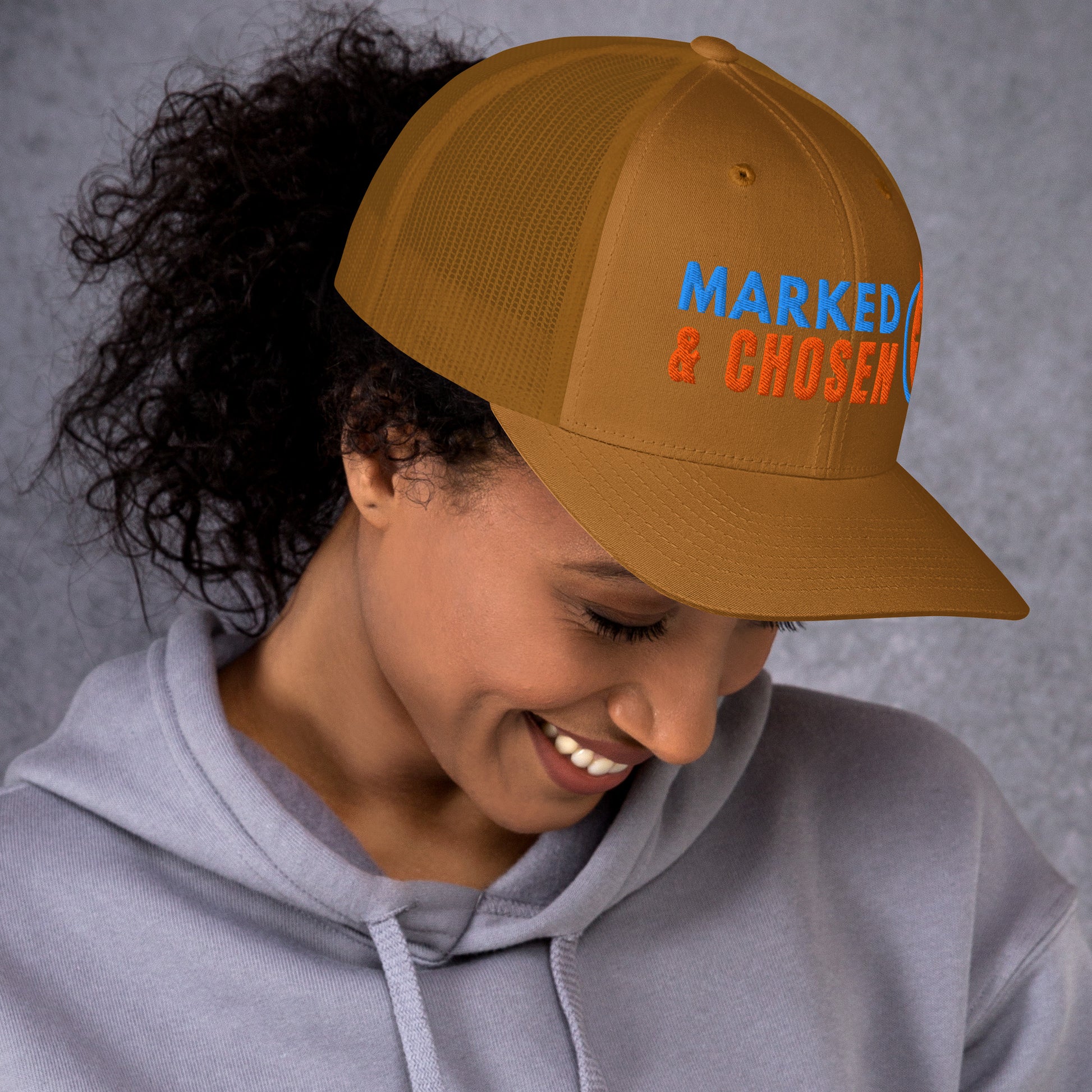 Marked & Chosen Trucker Cap - Caramel - Right Side View