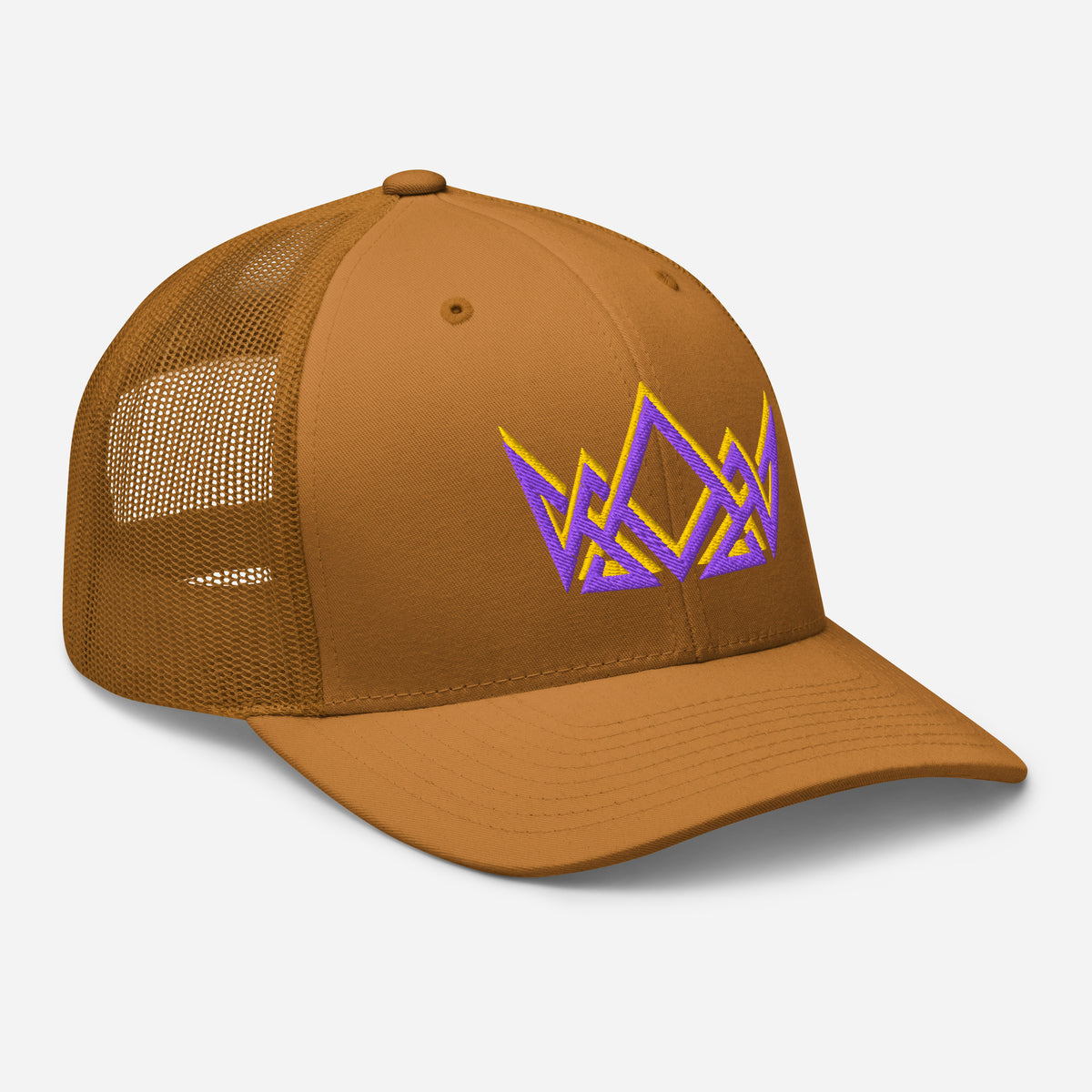 Royalty Trucker Cap - Caramel - Right Front View