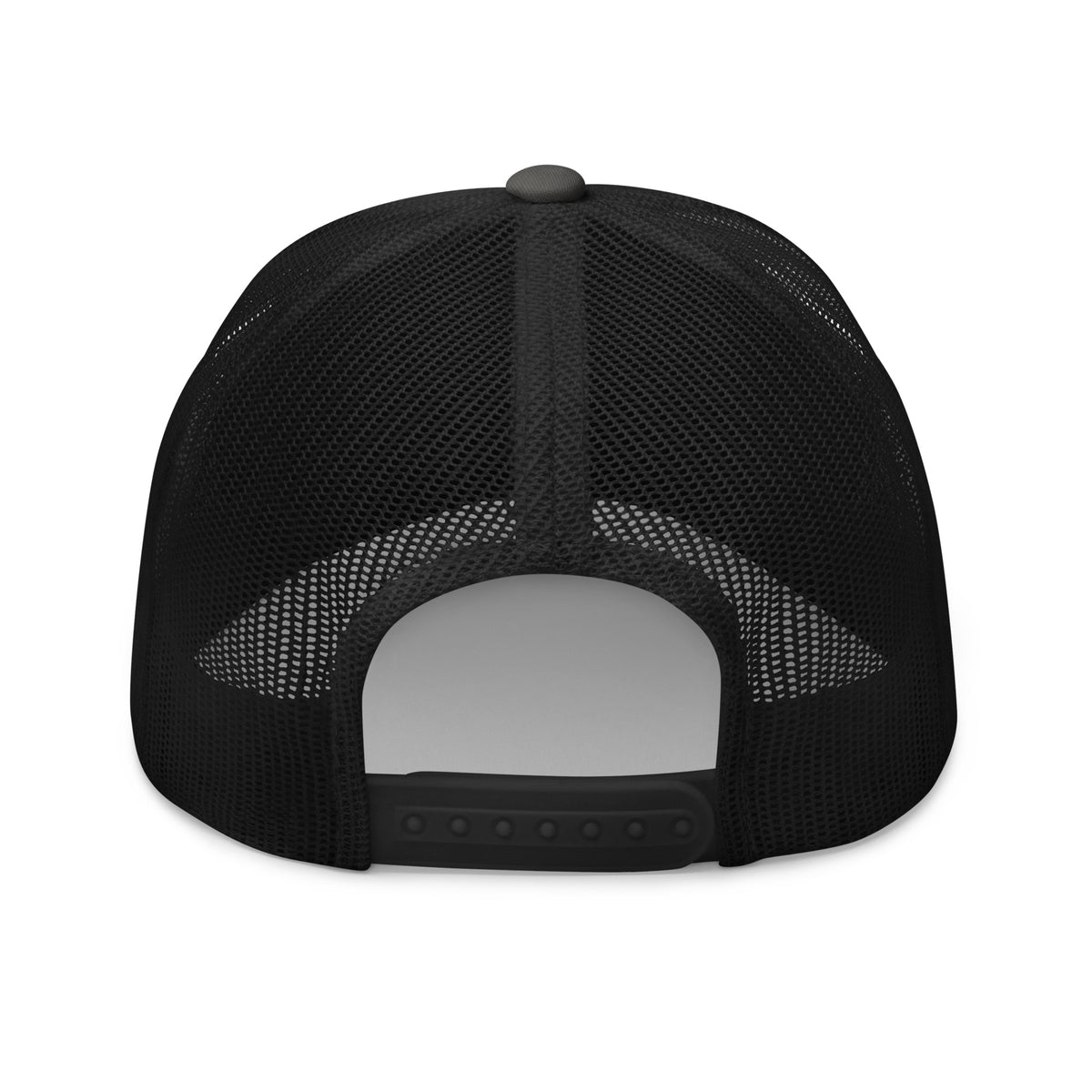 Marked by Stripes Trucker Cap - Charcoal/ Black - Back View