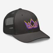 Royalty Trucker Cap - Charcoal - Right Front View