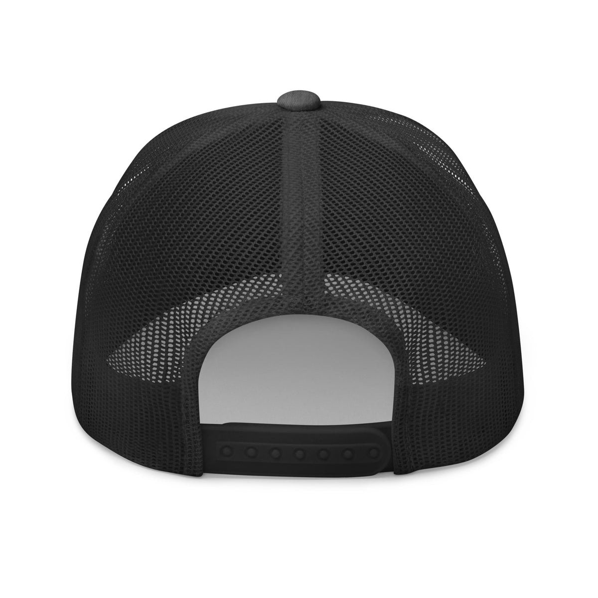 Marked by Stripes Trucker Cap - Dark Heather Gray - Back View