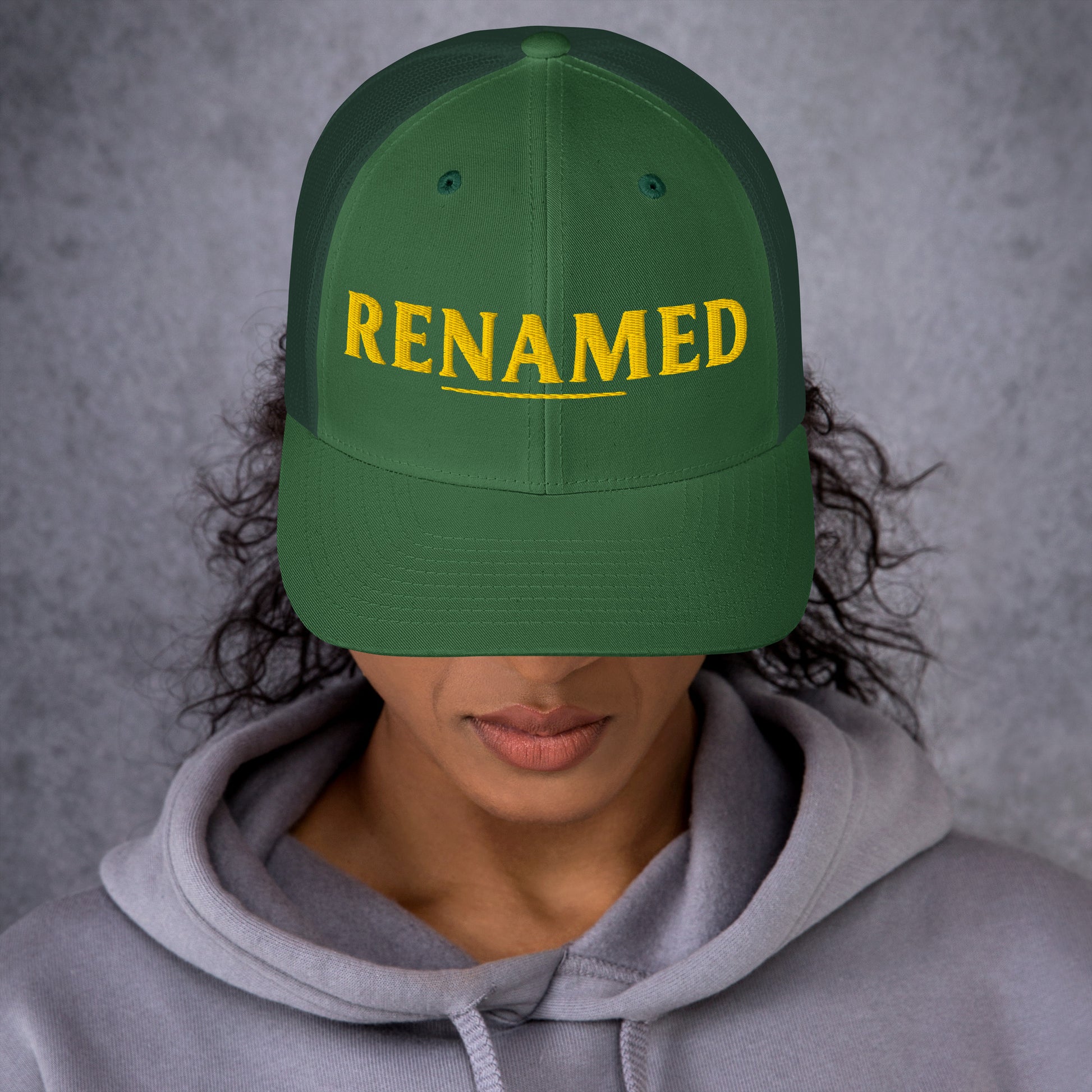 Renamed Trucker Cap - Evergreen - Front View