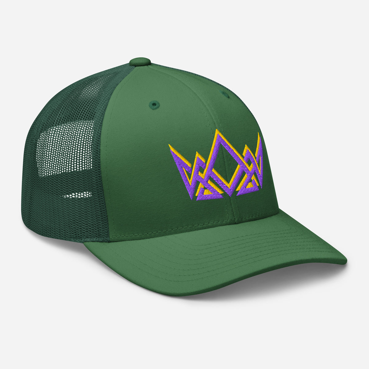 Royalty Trucker Cap - Evergreen - Right Front View