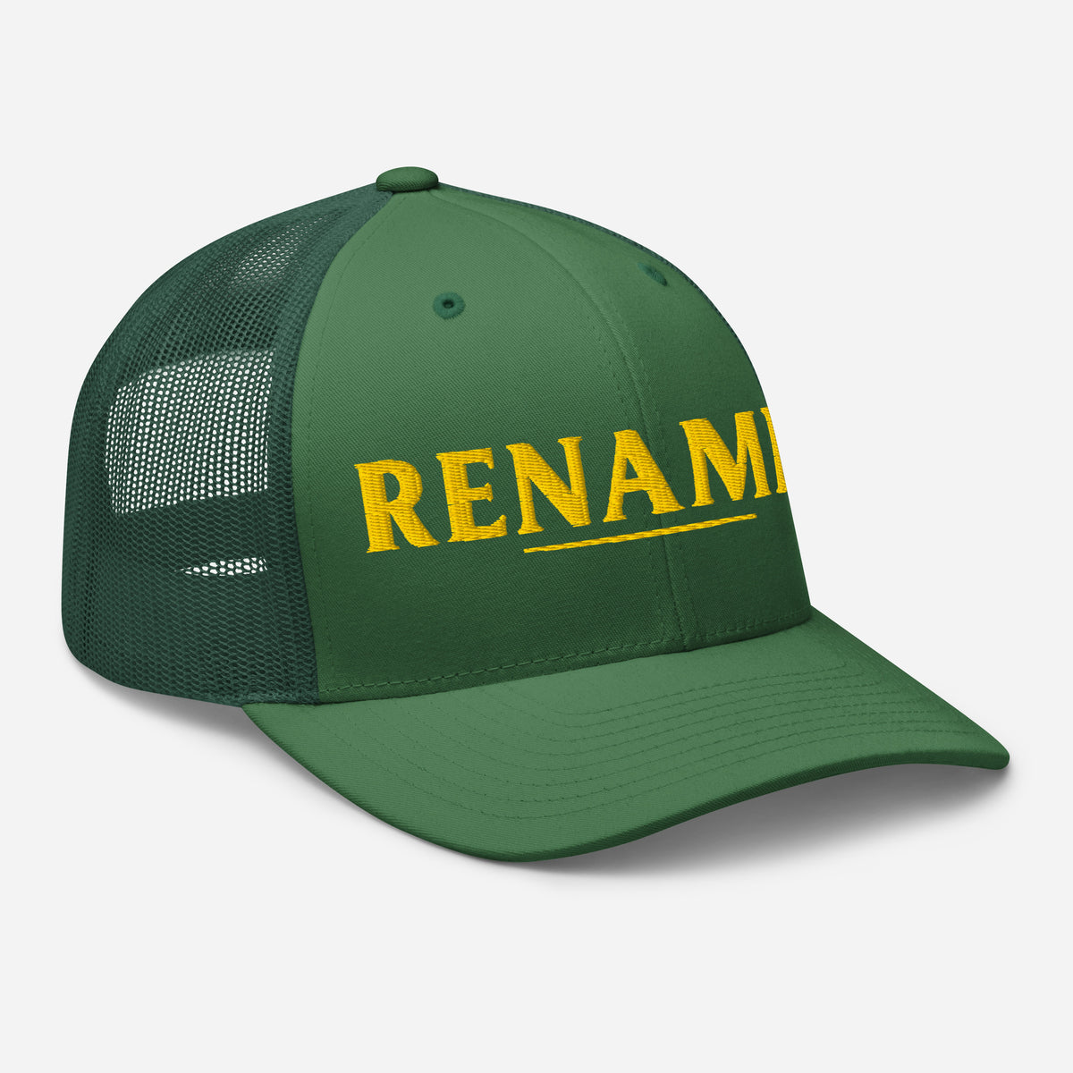 Renamed Trucker Cap - Evergreen - Right Front View