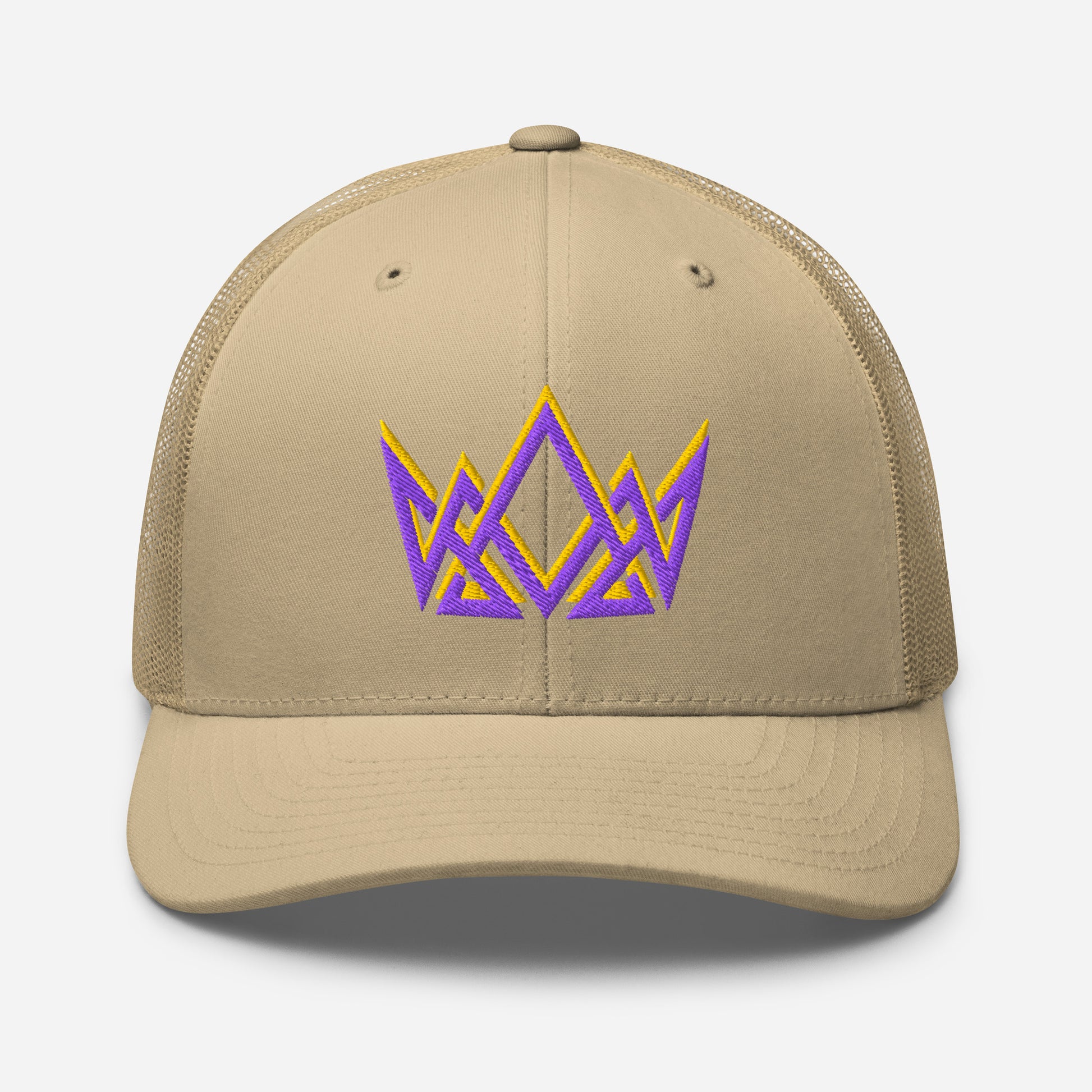 Royalty Trucker Cap - Khaki - Front View
