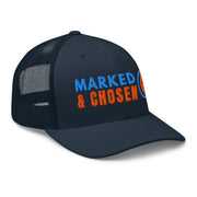 6606T Retro Trucker Navy Marked & Chosen Logo right front