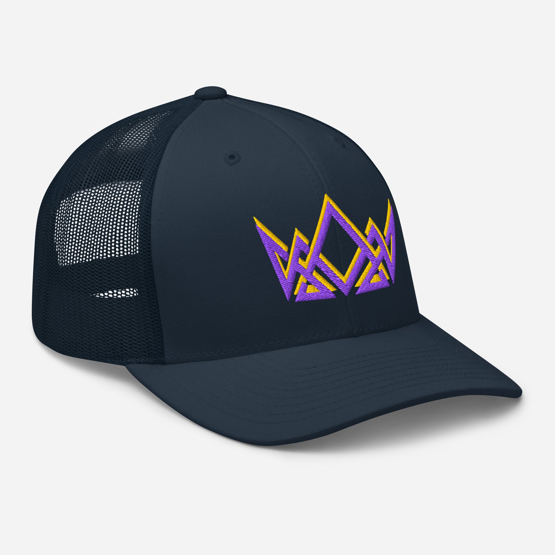 Royalty Trucker Cap - Navy - Right Front View
