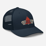 Fire in My Bones Trucker Cap - Navy - Right Front View