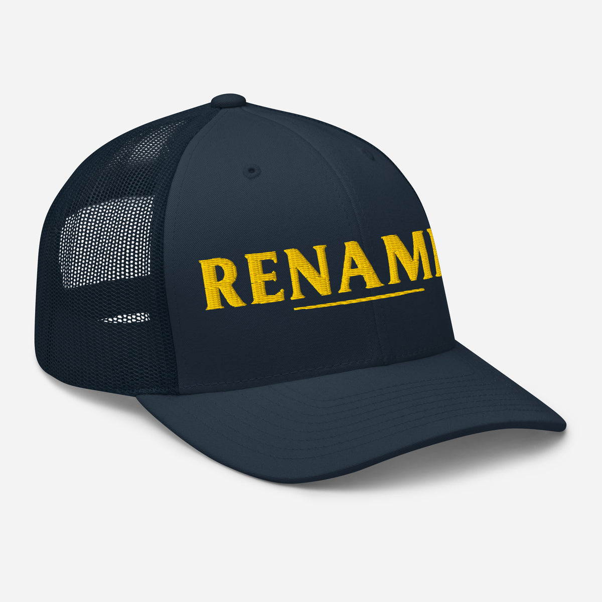 Renamed Trucker Cap - Navy - Right Front View