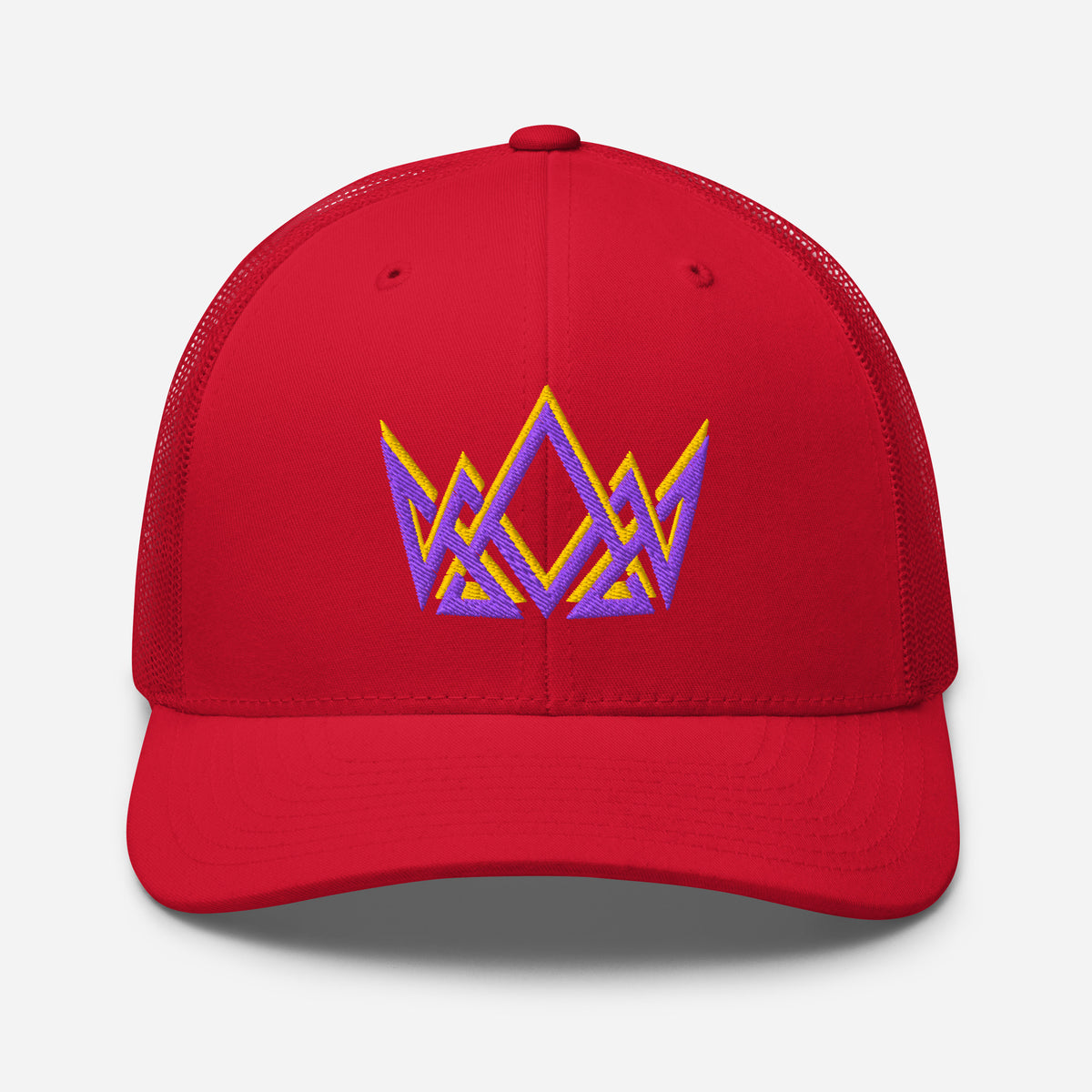 Royalty Trucker Cap - Red - Front View