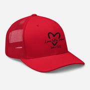Love Like Jesus Trucker Cap - Red - Right Front View