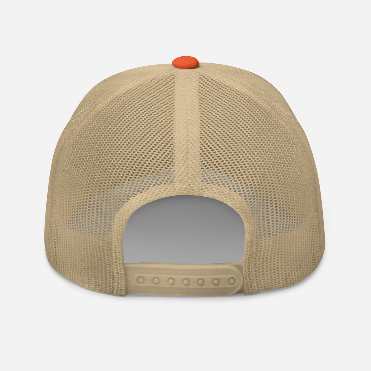 Love Like Jesus Trucker Cap - Rustic Orange/ Khaki - Back View