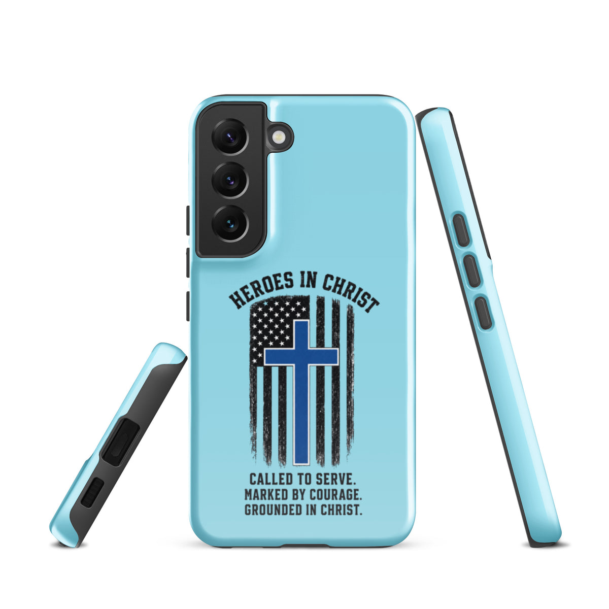 Heroes in Christ Police Samsung Galaxy Tough Case - Samsung Galaxy S22 - Front View