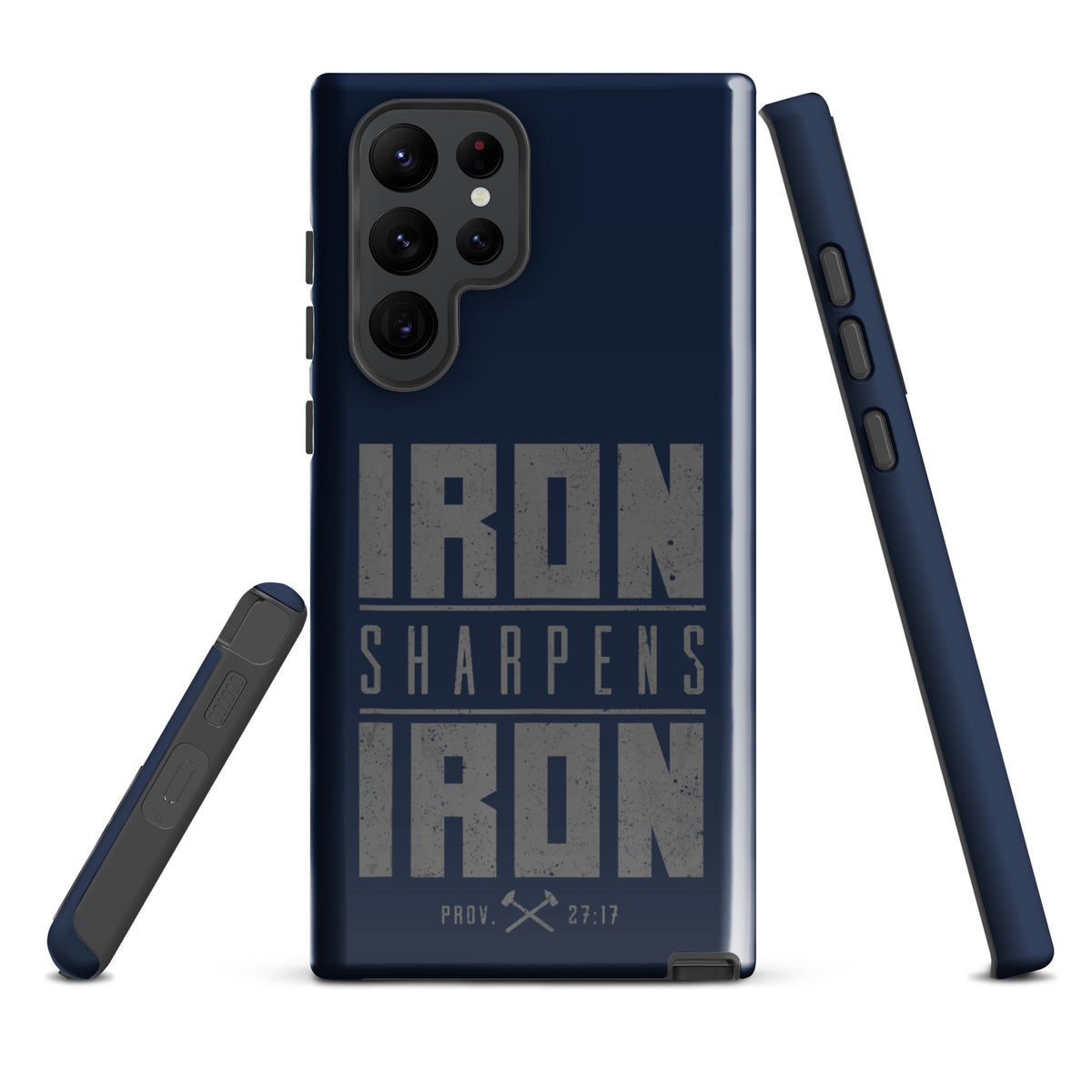 Iron Sharpens Iron Tough Samsung Galaxy Case - Samsung Galaxy S22 Ultra - Front View