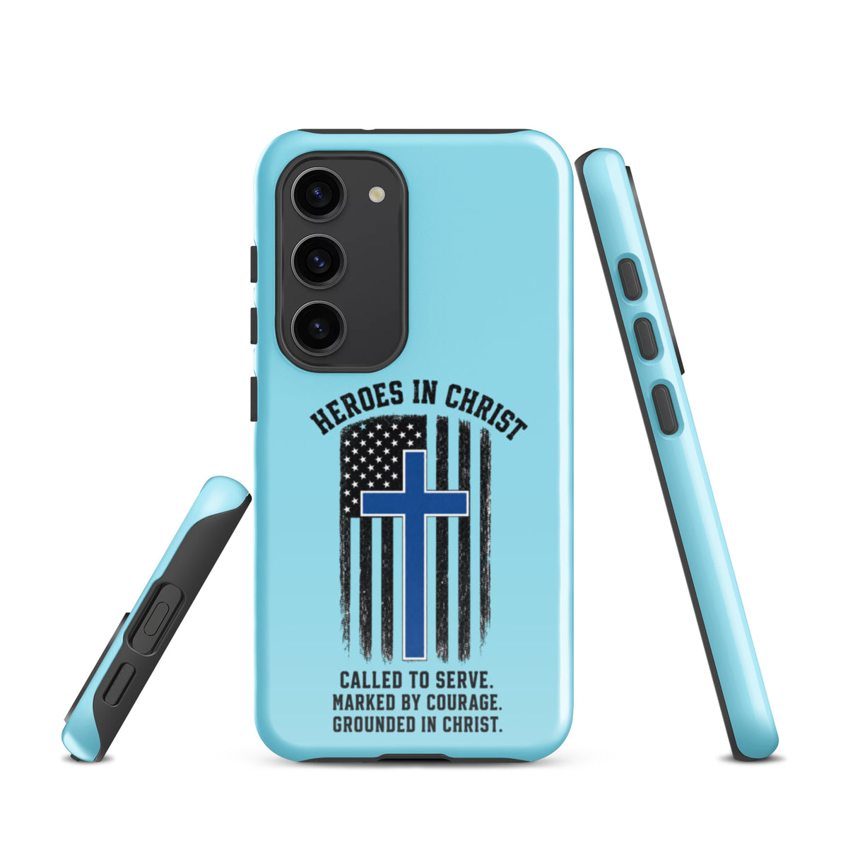 Heroes in Christ Police Samsung Galaxy Tough Case - Samsung Galaxy S23 - Front View