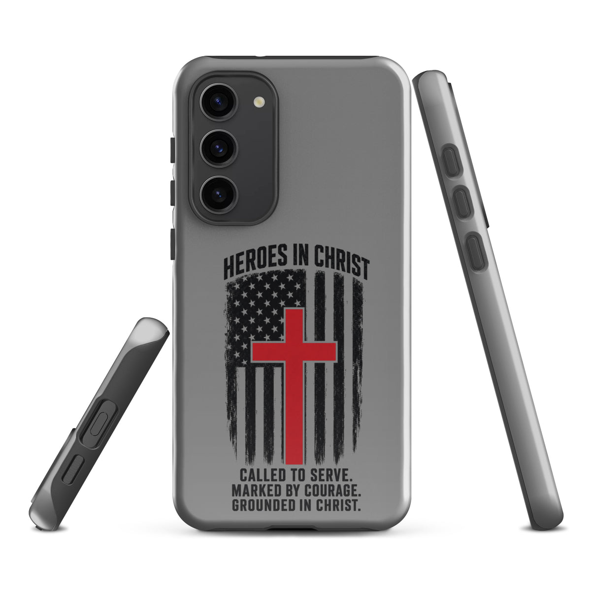 Heroes in Christ Fire & Rescue Tough Samsung Galaxy Case - Samsung Galaxy S23 Plus - Front View