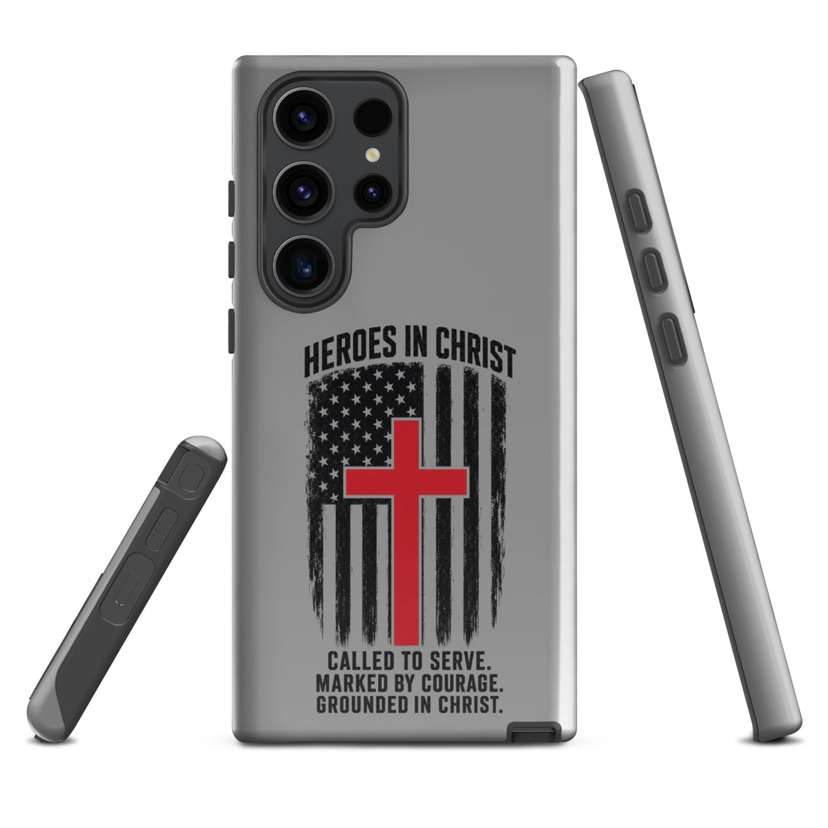 Heroes in Christ Fire & Rescue Tough Samsung Galaxy Case - Samsung Galaxy S23 Ultra - Front View
