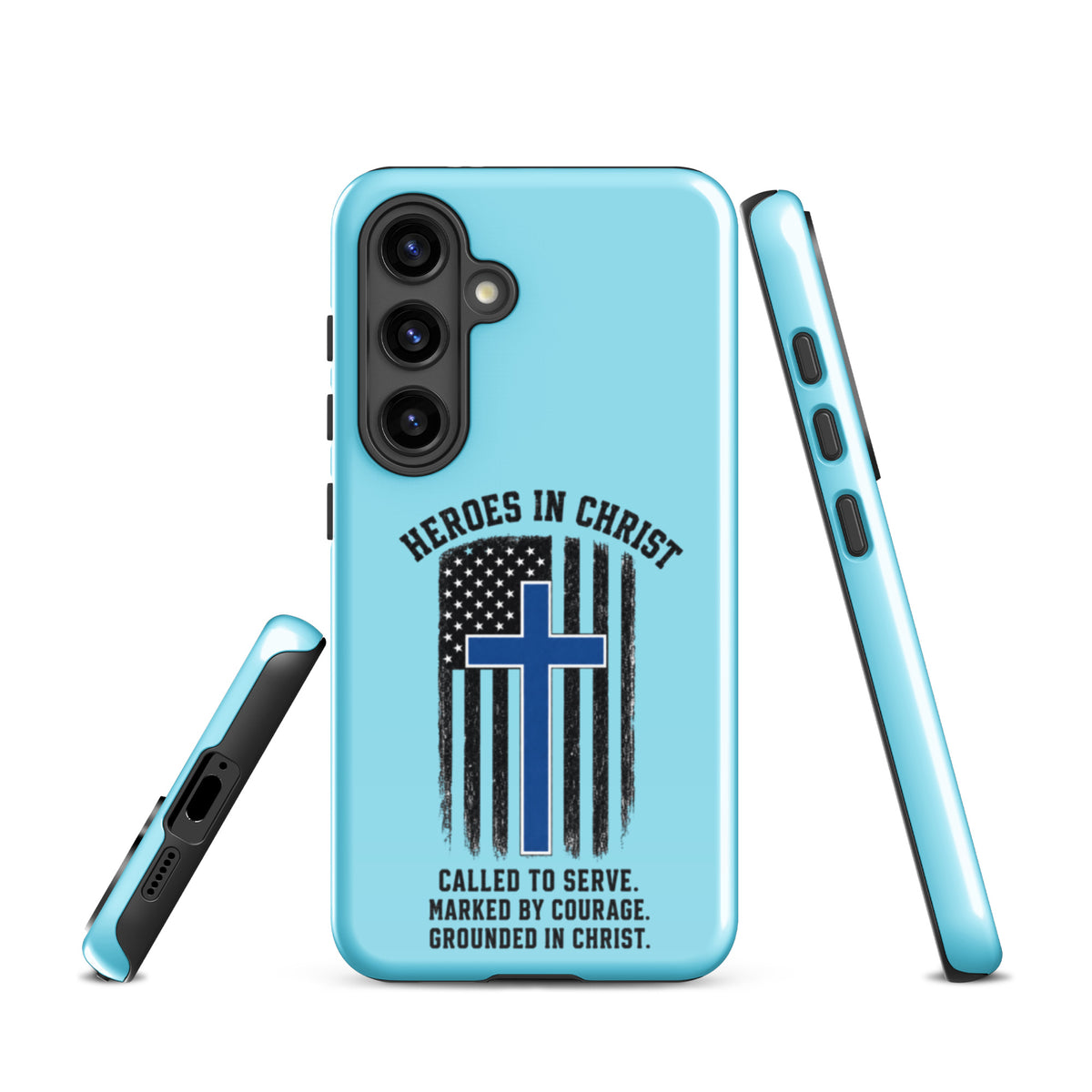 Heroes in Christ Police Samsung Galaxy Tough Case - Samsung Galaxy S24 - Front View