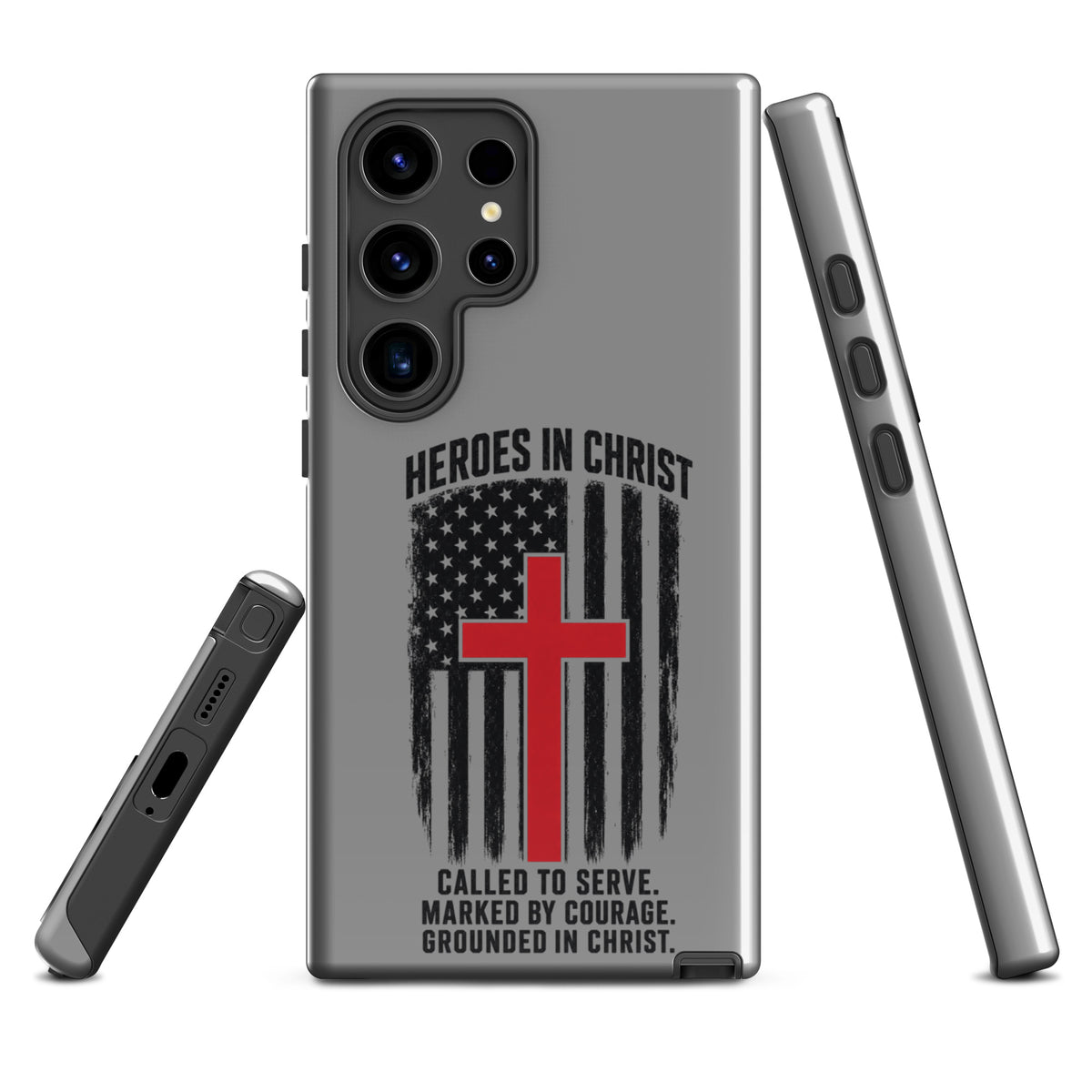 Heroes in Christ Fire & Rescue Tough Samsung Galaxy Case - Samsung Galaxy S24 Ultra - Front View