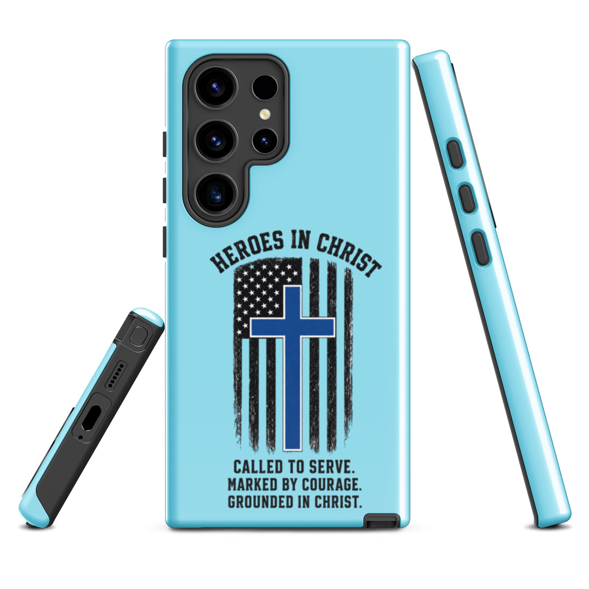 Heroes in Christ Police Samsung Galaxy Tough Case - Samsung Galaxy S24 Ultra - Front View