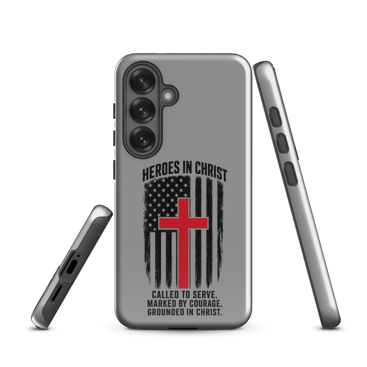 Heroes in Christ Fire & Rescue Tough Samsung Galaxy Case - Samsung Galaxy S25 - Front View
