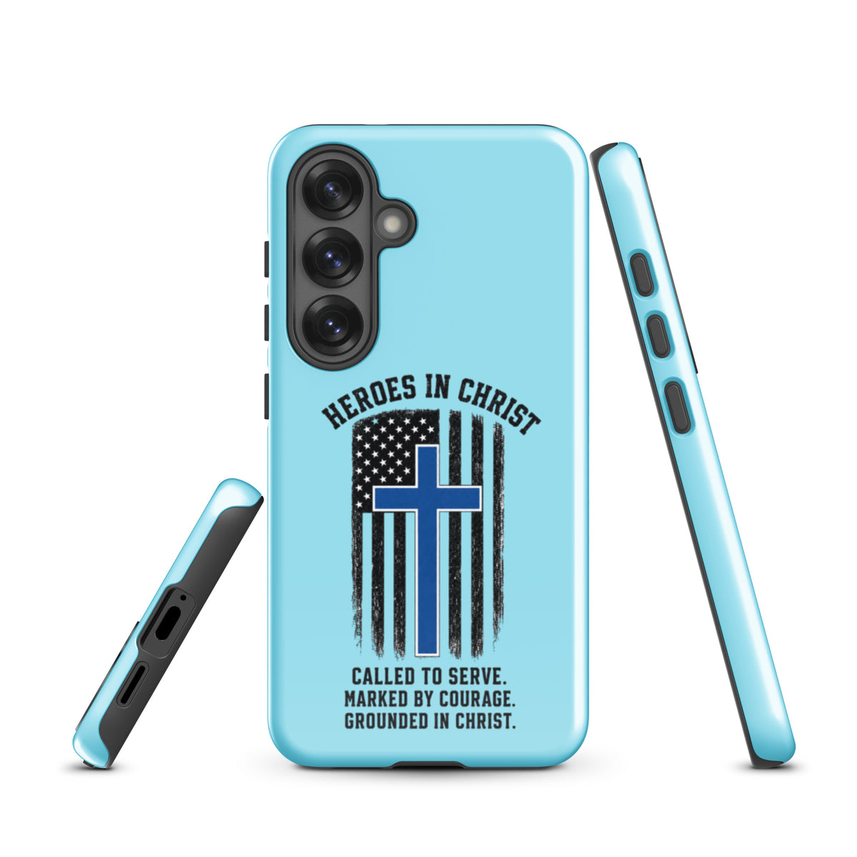 Heroes in Christ Police Samsung Galaxy Tough Case - Samsung Galaxy S25 - Front View