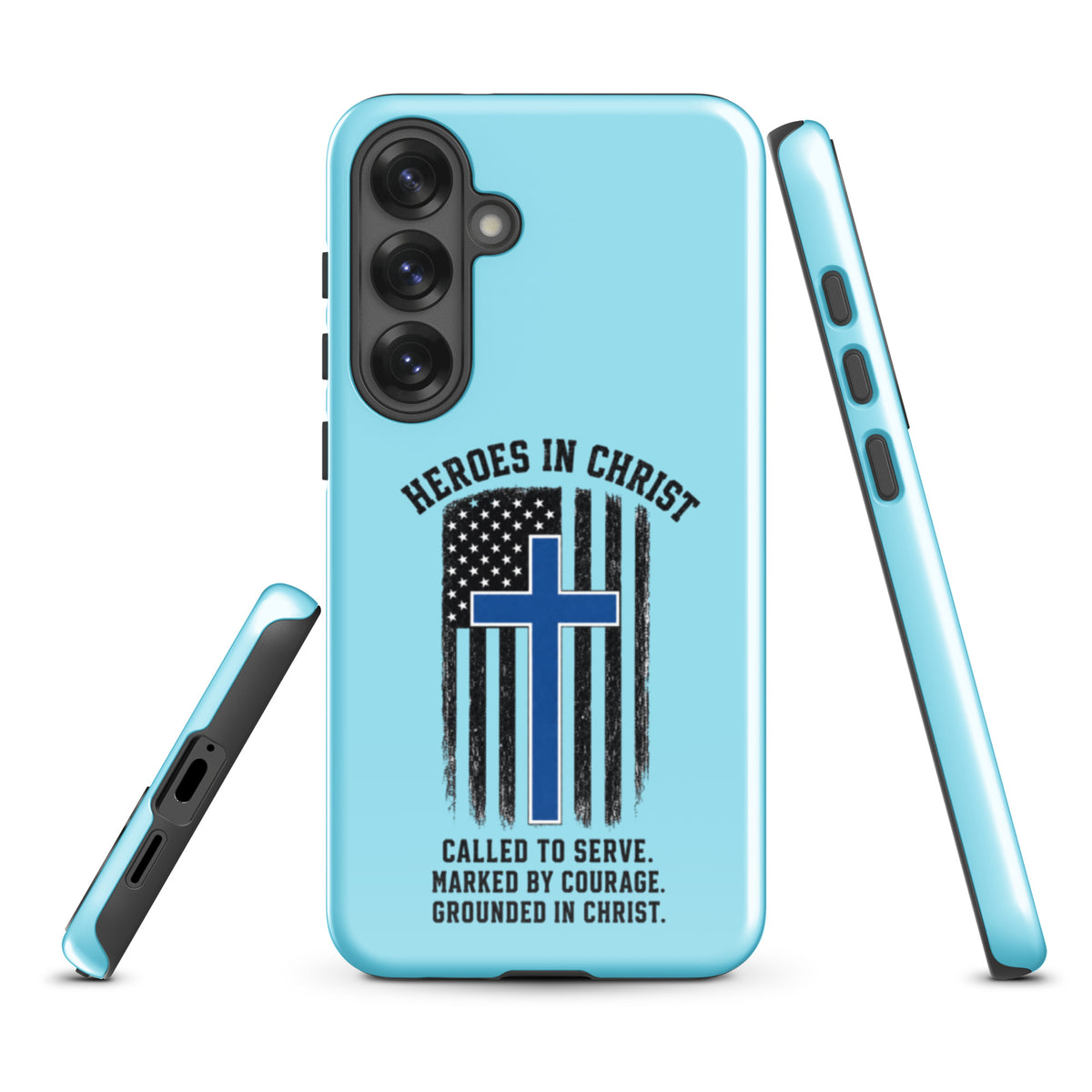 Heroes in Christ Police Samsung Galaxy Tough Case - Samsung Galaxy S25 Plus - Front View