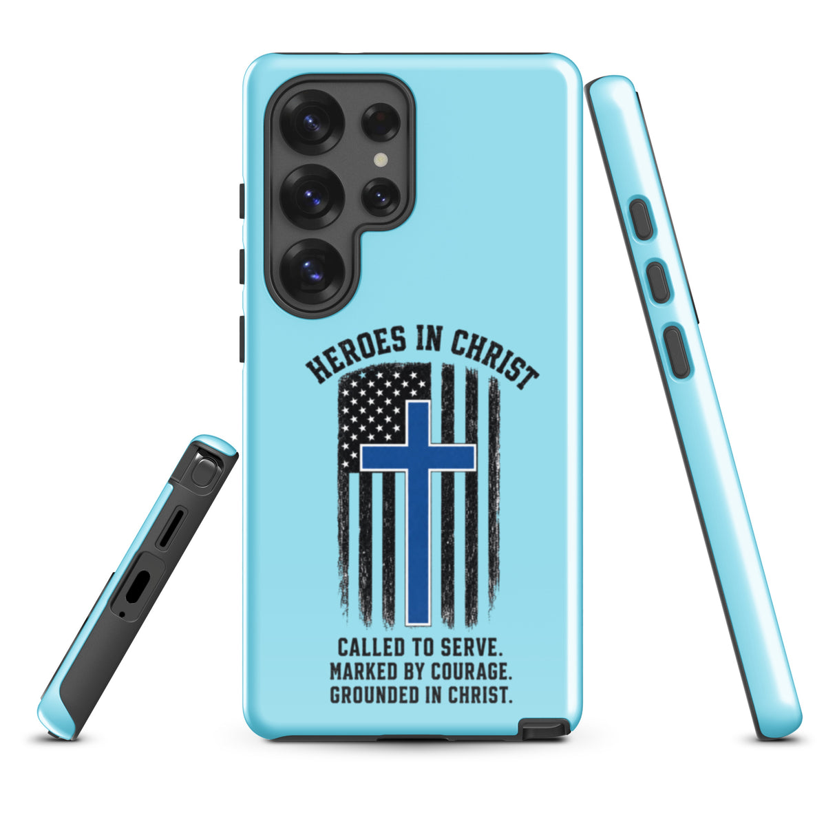 Heroes in Christ Police Samsung Galaxy Tough Case - Samsung Galaxy S25 Ultra - Front View