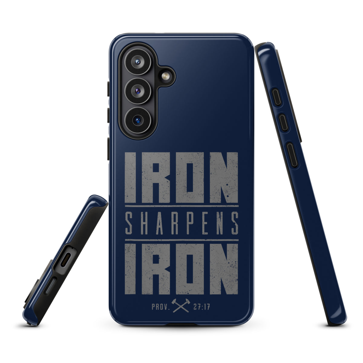 Iron Sharpens Iron Tough Samsung Galaxy Case - Samsung Galaxy S26 Plus - Front View