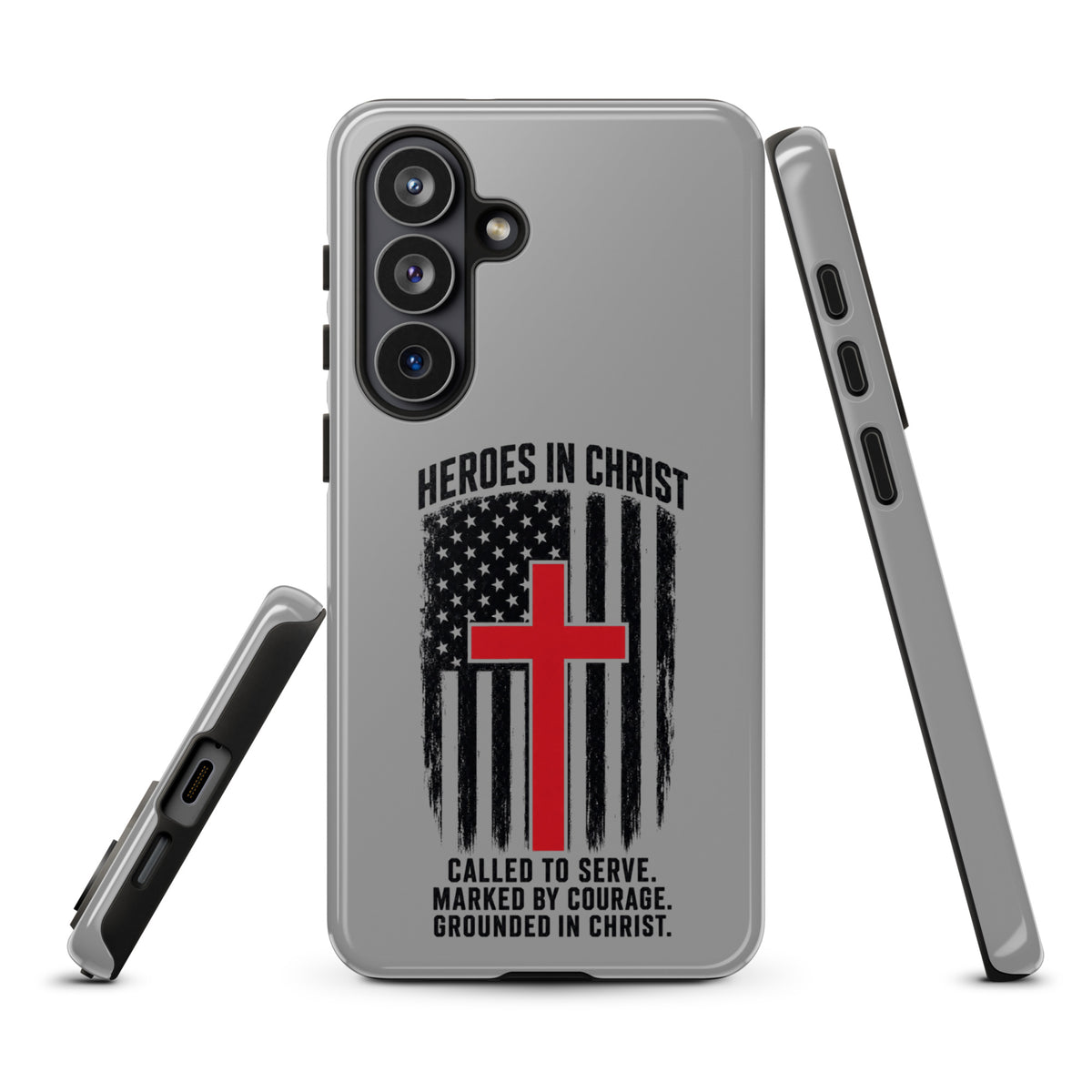 Heroes in Christ Fire & Rescue Tough Samsung Galaxy Case - Samsung Galaxy S26 Plus - Front View
