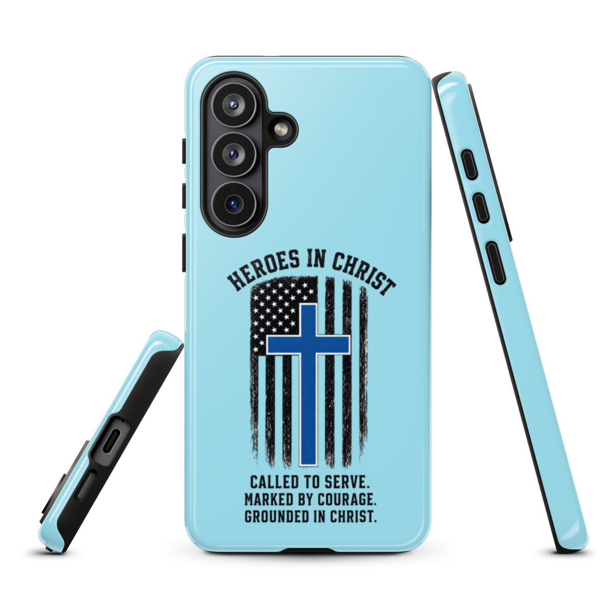 Heroes in Christ Police Samsung Galaxy Tough Case - Samsung Galaxy S26 Plus - Front View