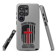 Heroes in Christ Fire & Rescue Tough Samsung Galaxy Case - Samsung Galaxy S26 Ultra - Front View