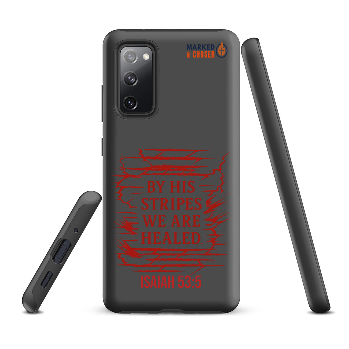 By His Stripes Samsung Galaxy Tough Case - Samsung Galaxy S20 FE - Front View