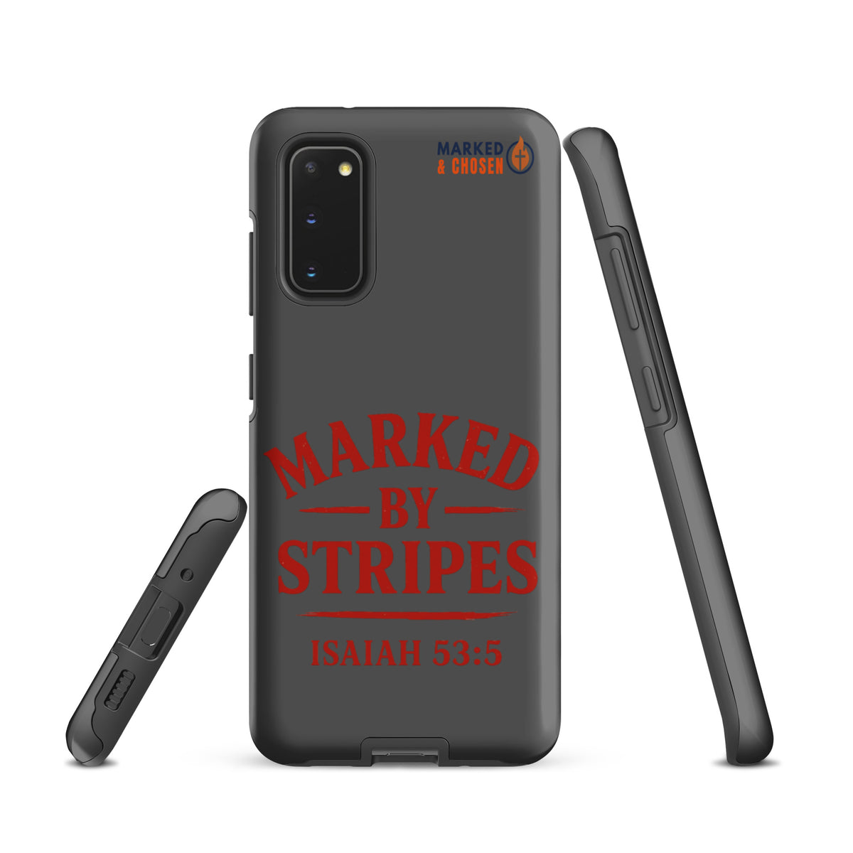 Marked by Stripes Samsung Galaxy Tough Case - Samsung Galaxy S20 - Front View