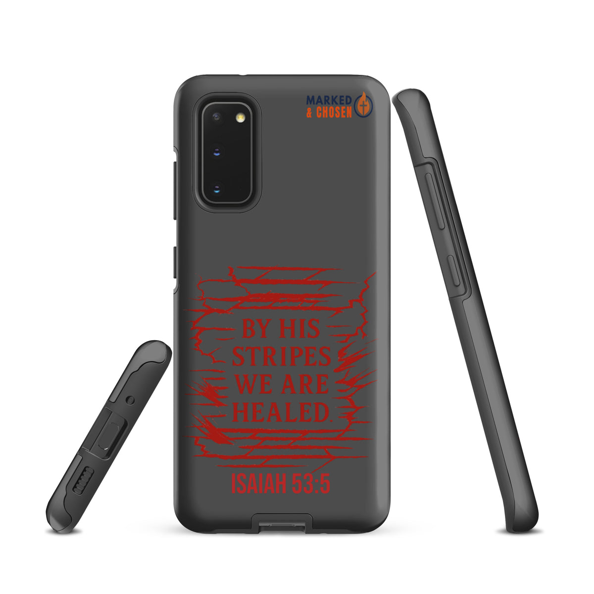 By His Stripes Samsung Galaxy Tough Case - Samsung Galaxy S20 - Front View