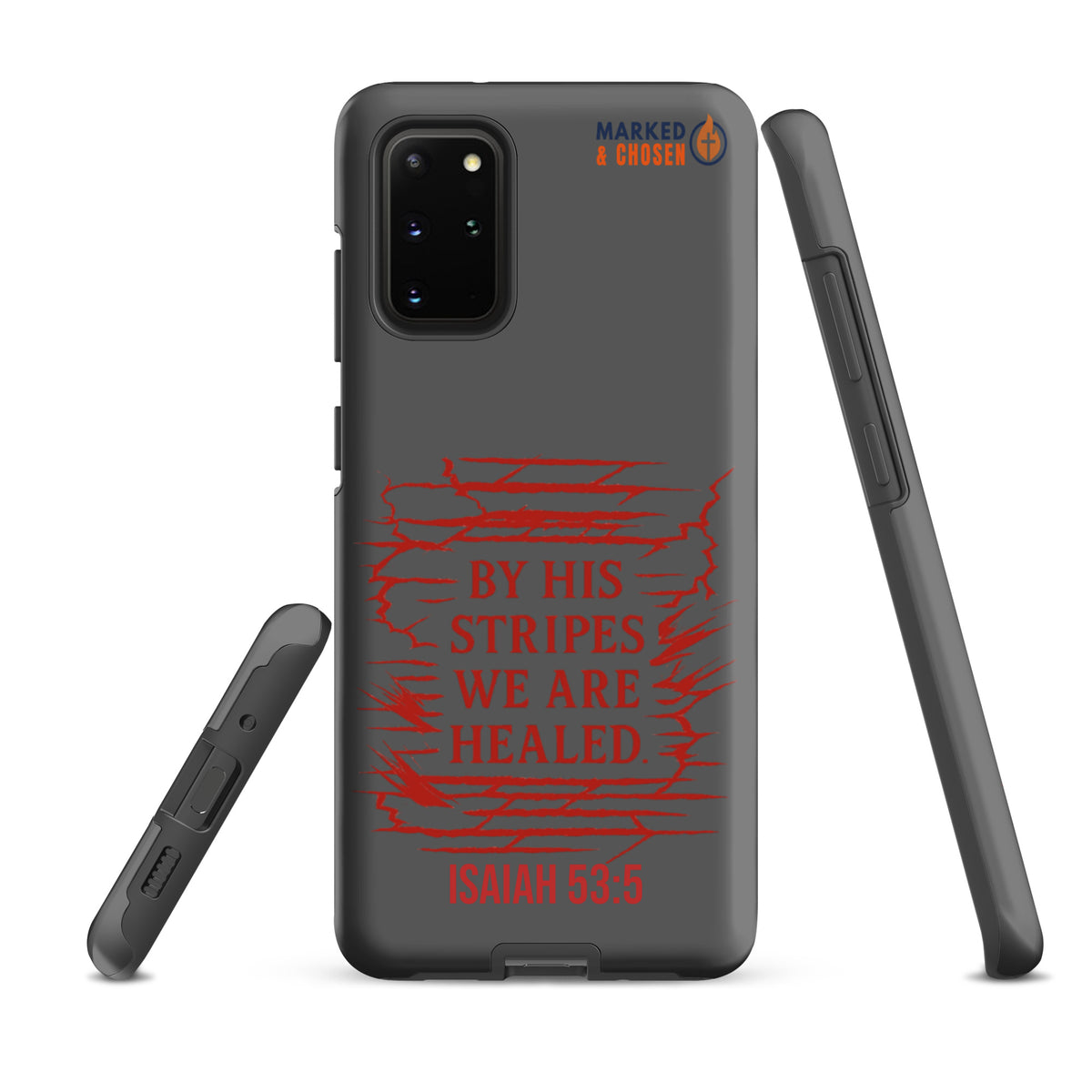 By His Stripes Samsung Galaxy Tough Case - Samsung Galaxy S20 Plus - Front View