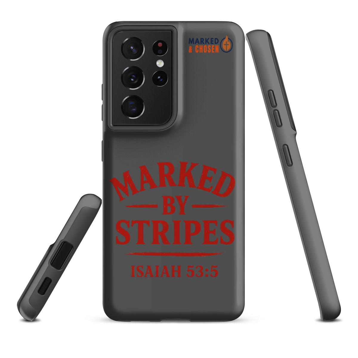 Marked by Stripes Samsung Galaxy Tough Case - Samsung Galaxy S21 Ultra - Front View