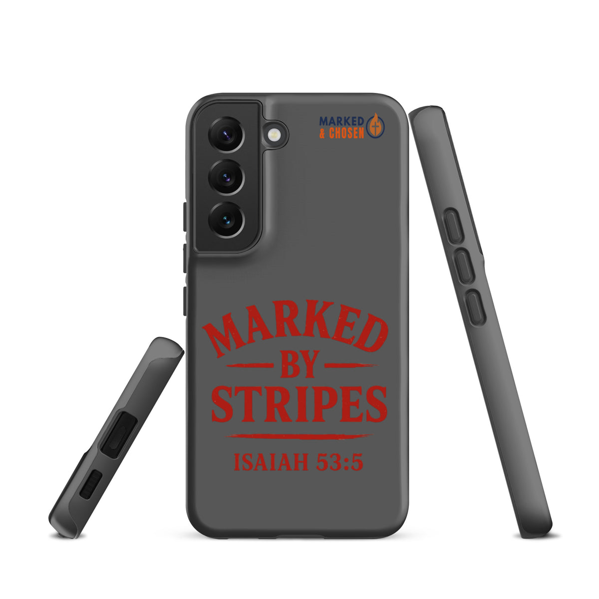 Marked by Stripes Samsung Galaxy Tough Case - Samsung Galaxy S22 - Front View