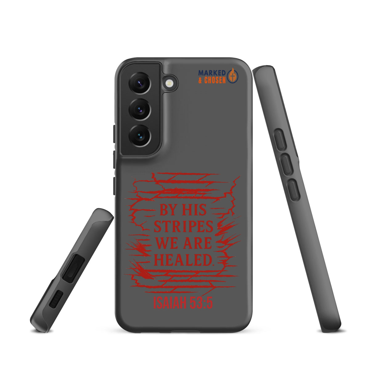 By His Stripes Samsung Galaxy Tough Case - Samsung Galaxy S22 - Front View