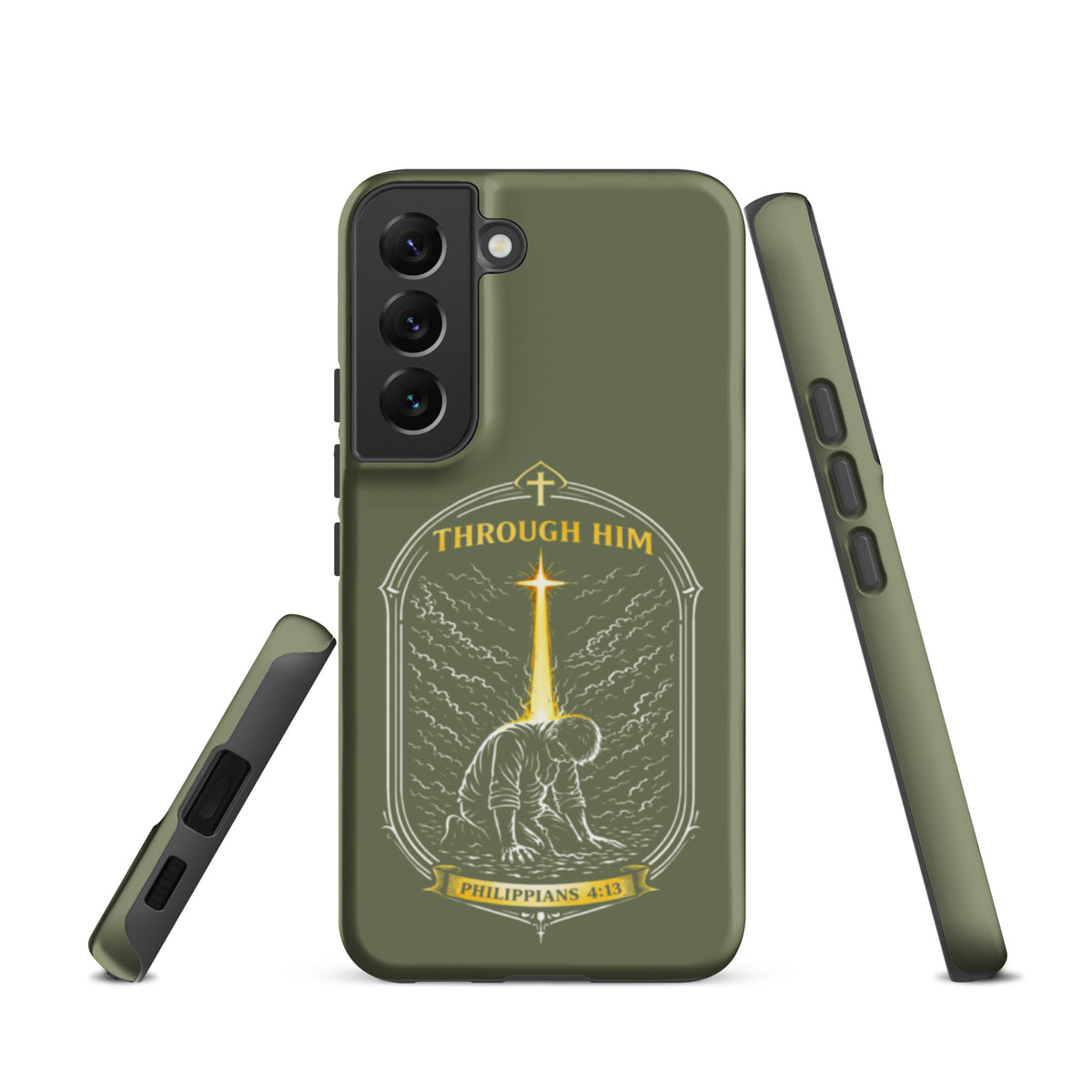 Through Him Men's Samsung Tough Case - Samsung Galaxy S22 - Front View