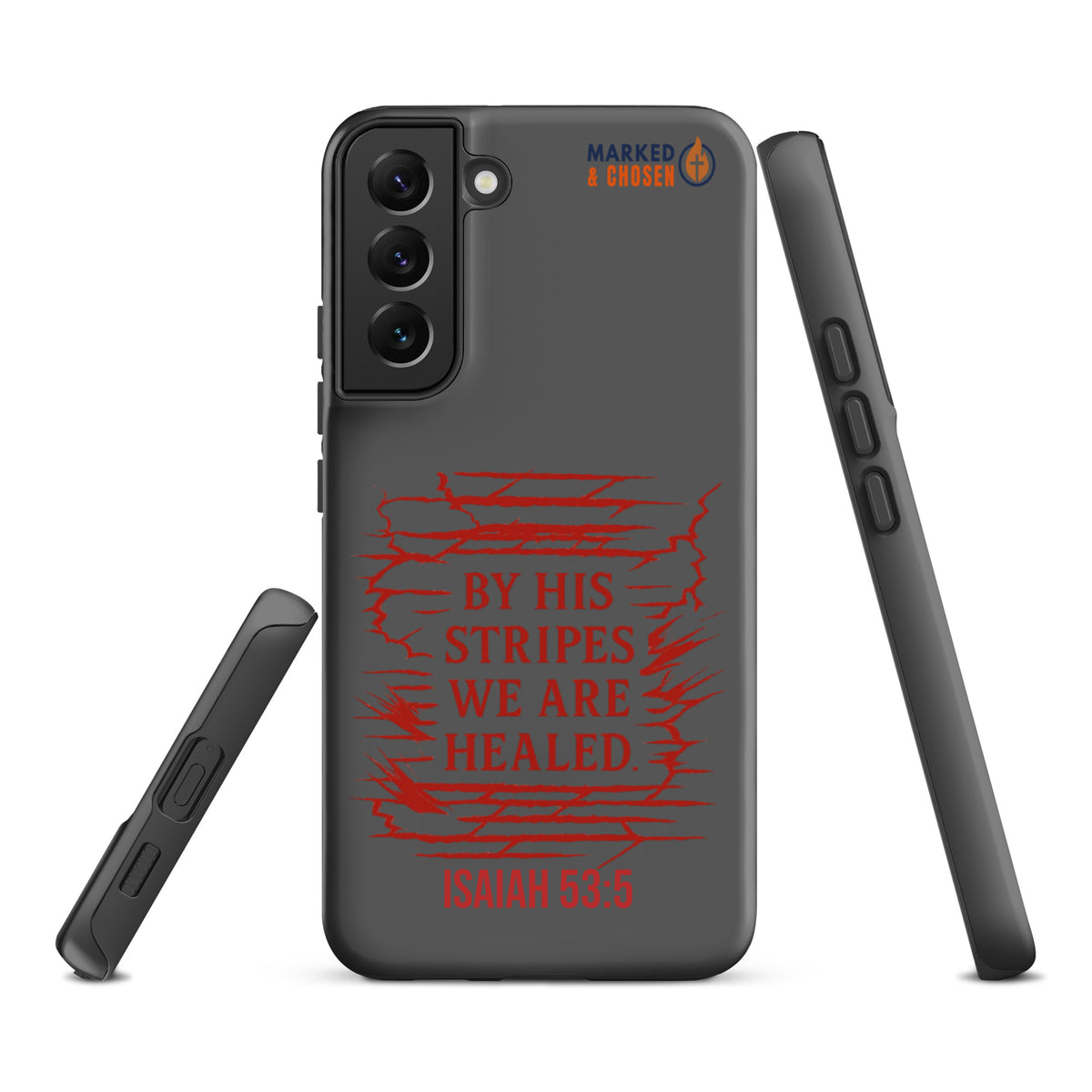 By His Stripes Samsung Galaxy Tough Case - Samsung Galaxy S22 Plus - Front View