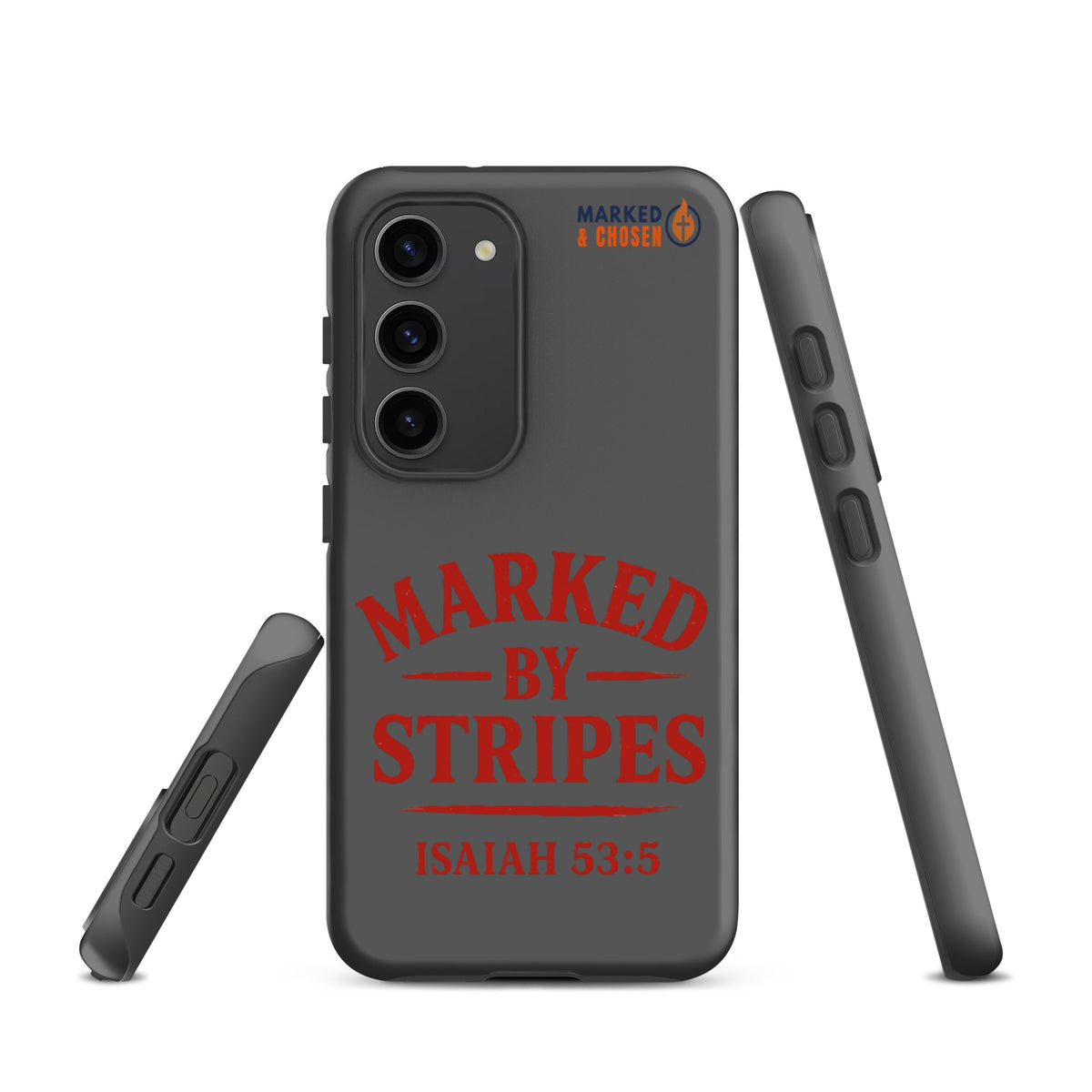 Marked by Stripes Samsung Galaxy Tough Case - Samsung Galaxy S23 - Front View