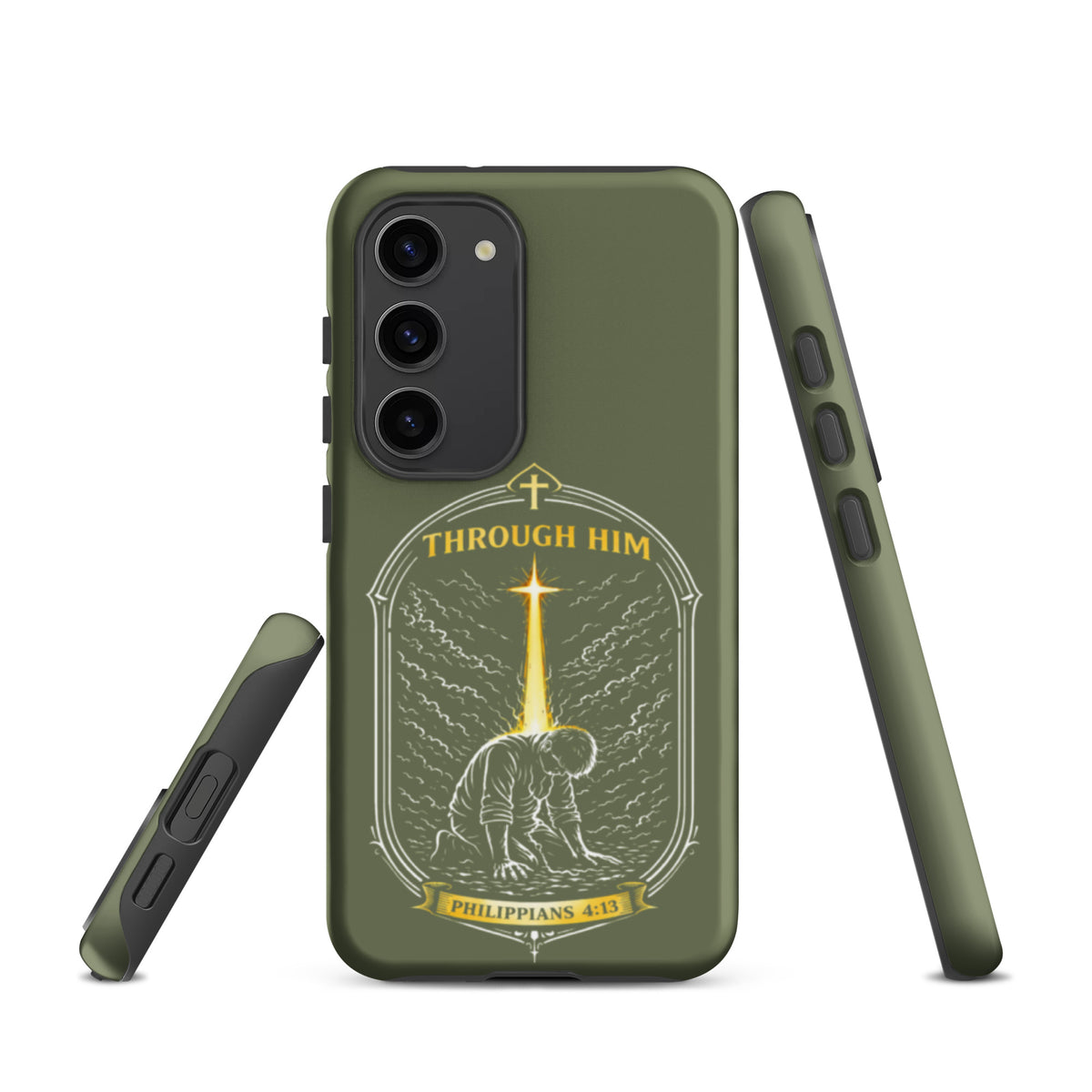 Through Him Men's Samsung Tough Case - Samsung Galaxy S23 - Front View