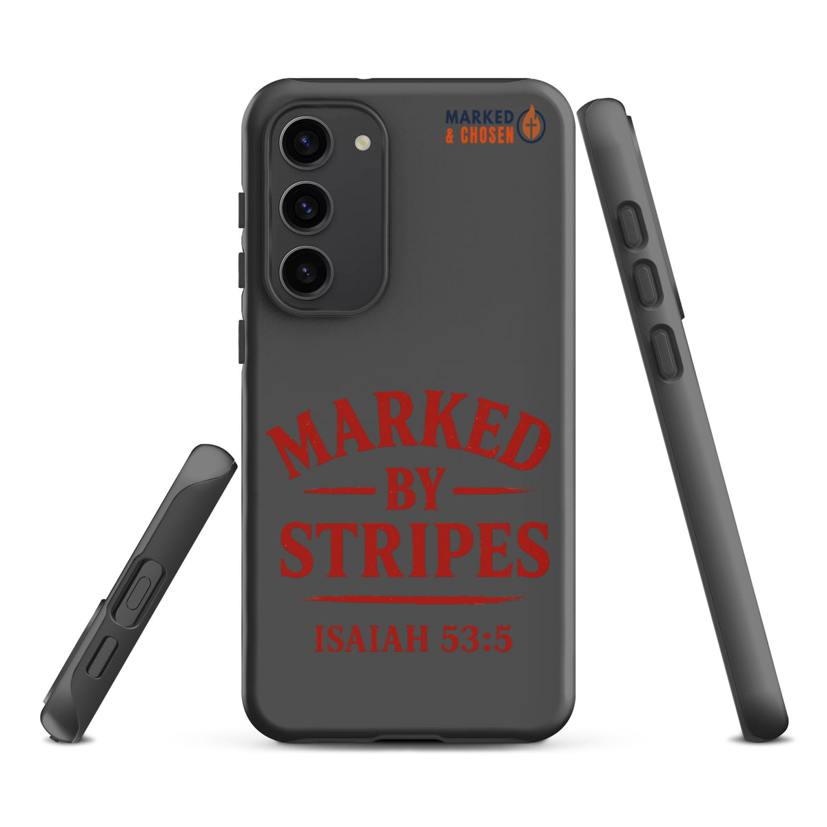 Marked by Stripes Samsung Galaxy Tough Case - Samsung Galaxy S23 Plus - Front View
