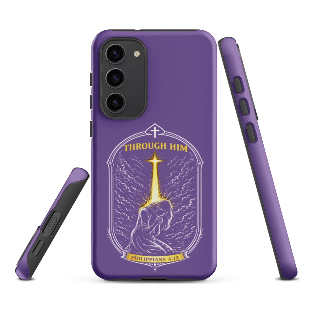 Through Him Women's Tough Samsung Case - Samsung Galaxy S23 Plus - Front View