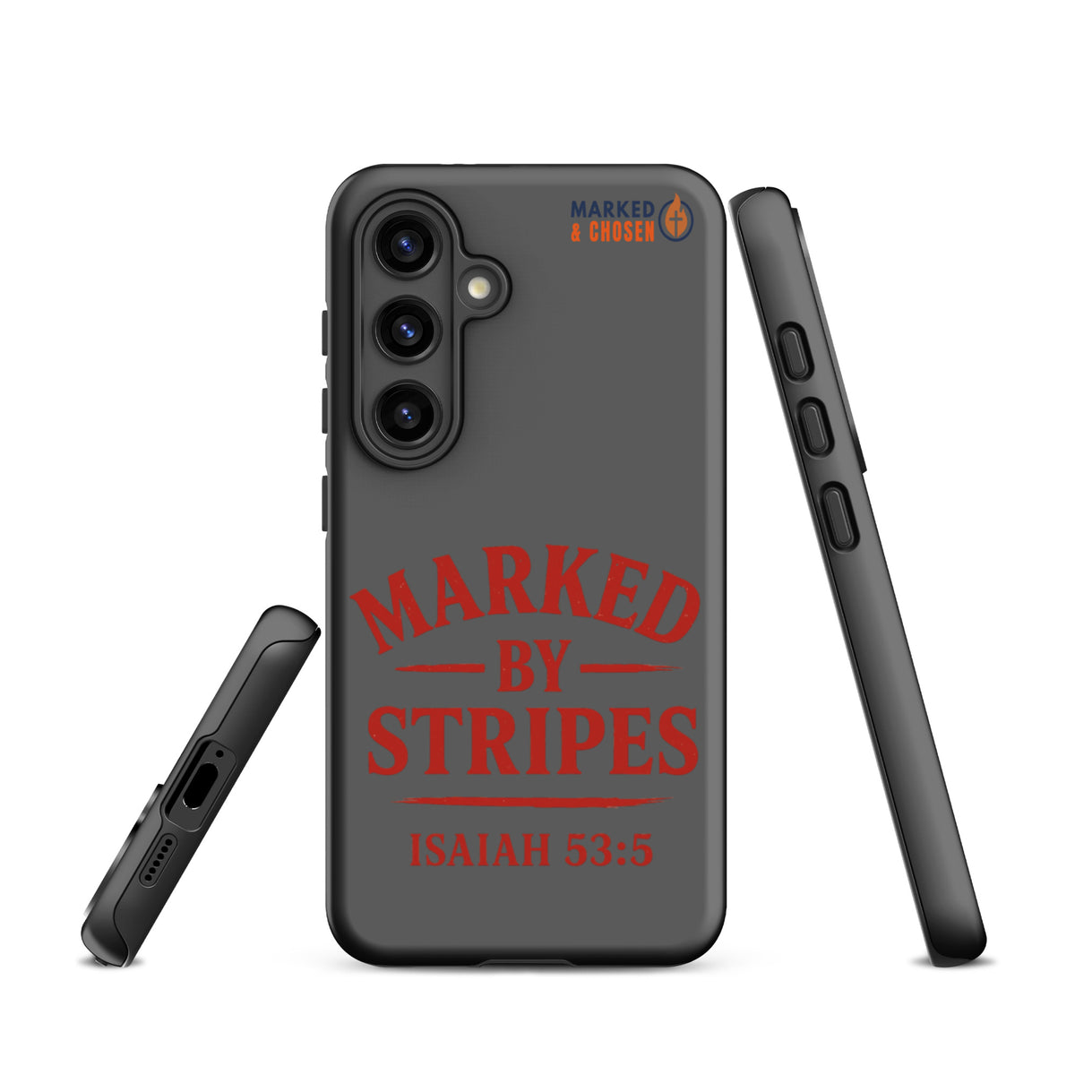 Marked by Stripes Samsung Galaxy Tough Case - Samsung Galaxy S24 - Front View