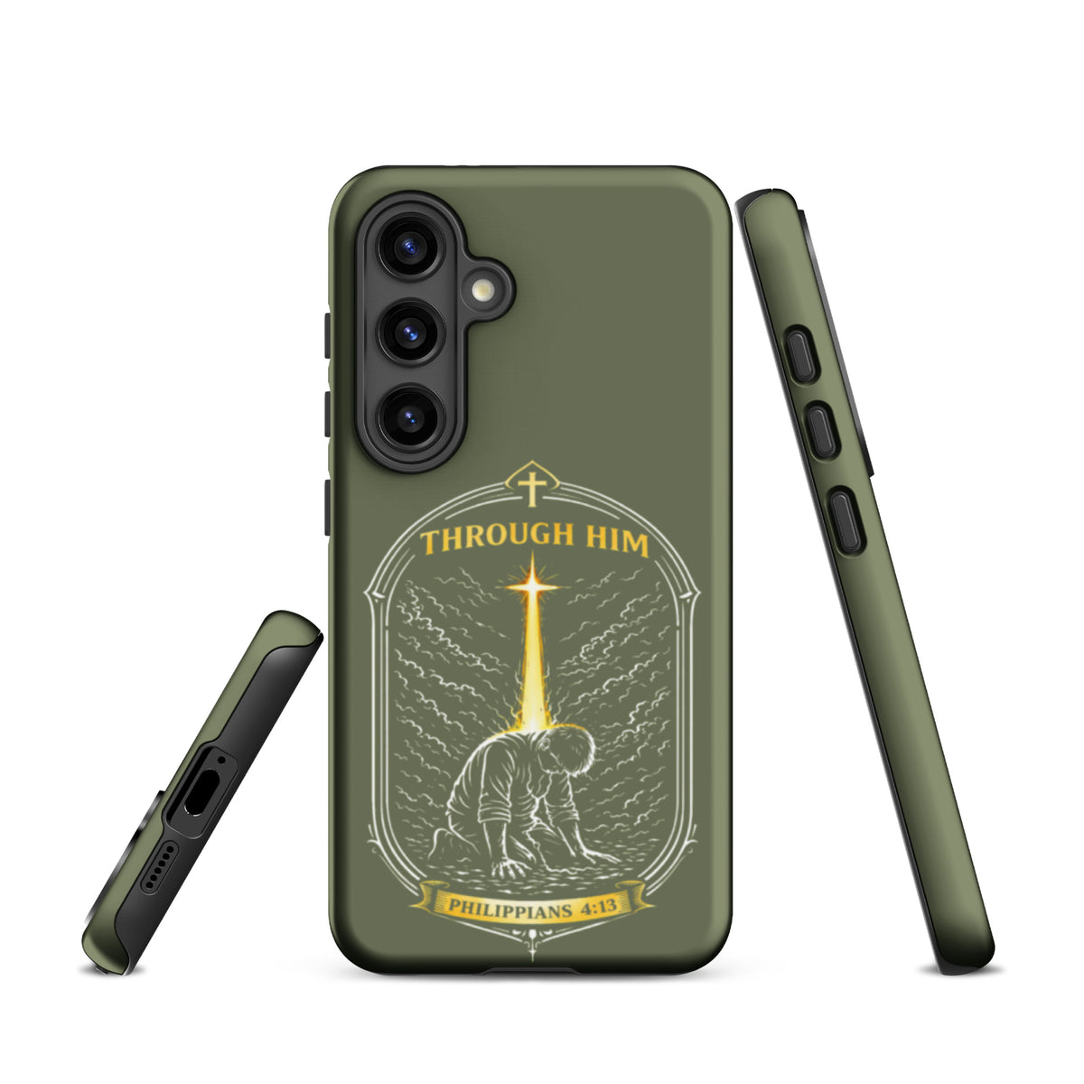 Through Him Men's Samsung Tough Case - Samsung Galaxy S24 - Front View
