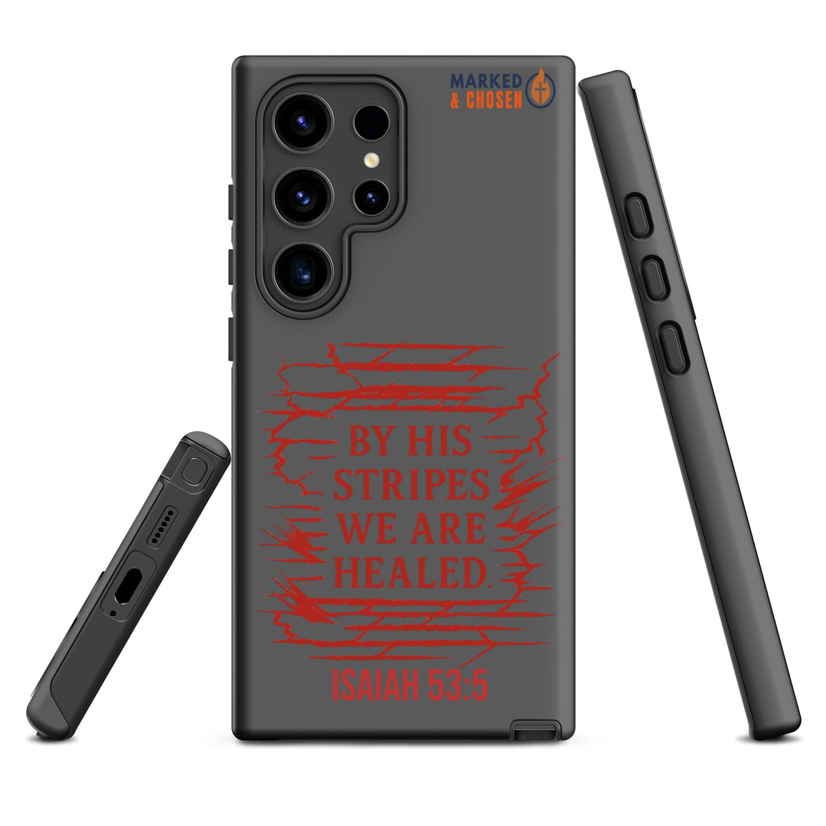 By His Stripes Samsung Galaxy Tough Case - Samsung Galaxy S24 Ultra - Front View